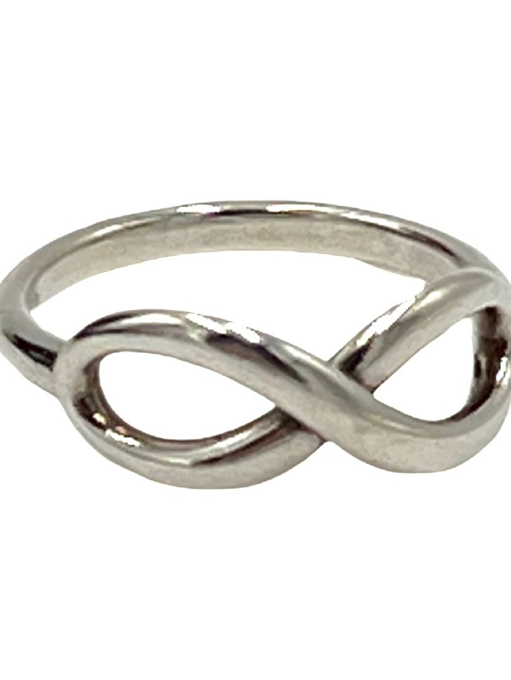 Vintage Authentic Tiffany & Co Sterling Silver Infinity Ring
